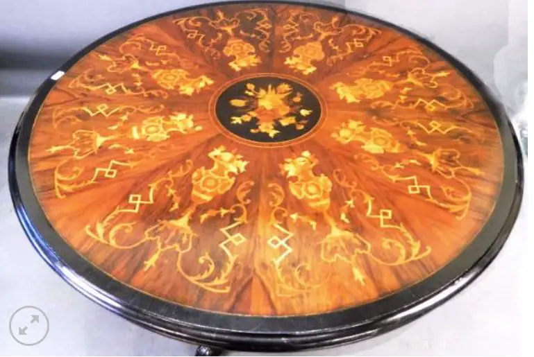 Marquetry Table Country Home Antiques
